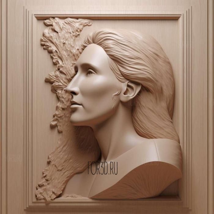 Celine Dion 1 stl model for CNC